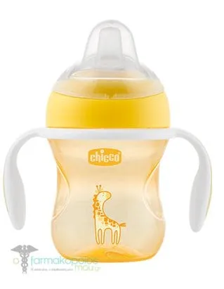Chicco Silicone Spout Transition Cup 4m+, 200ml - Κίτρινο