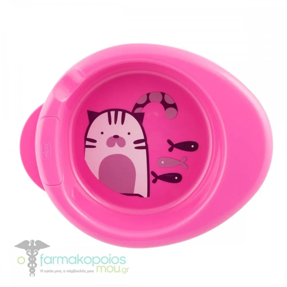 Chicco Warmy Plate Pink 6m+, 1pc
