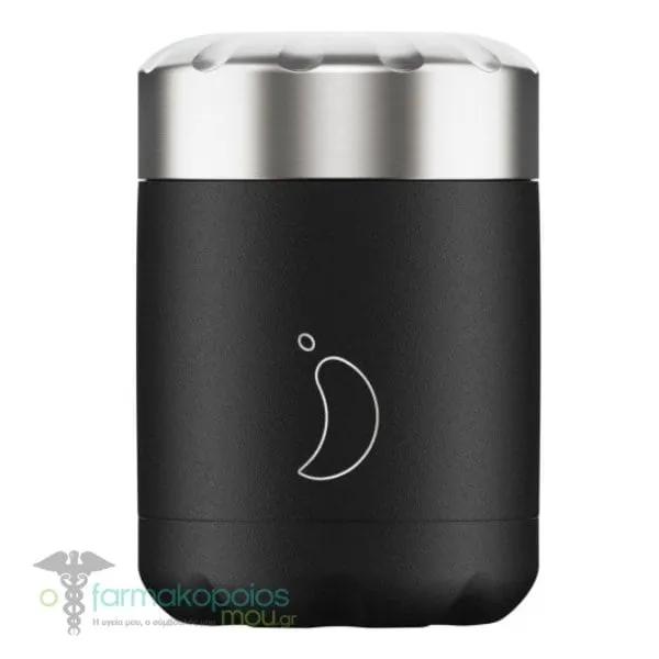 Chilly's Food Pot Θερμός Φαγητού, 300ml - Monochrome Black
