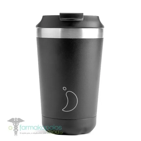 Chilly's Original Coffee Cup Thermos, 340ml - BLACK