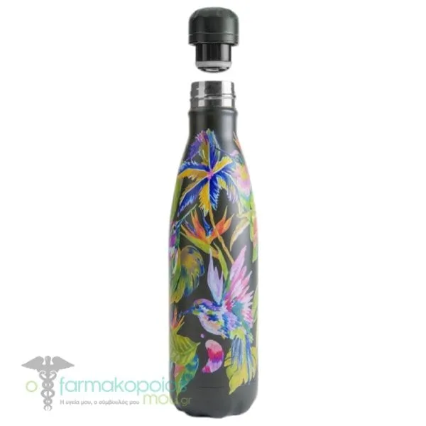 Chilly's Reusable Bottle Tropical Edition, 500ml - Midnight Jungle