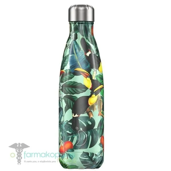 Chilly's Reusable Bottle Tropical Edition, 500ml - Toucan