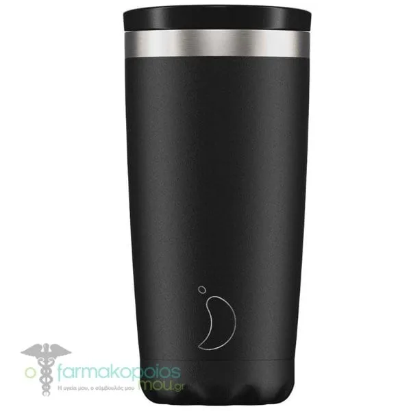 Chilly's Reusable Coffee Cup Ποτήρι Θερμός, 500ml - Monochrome Black