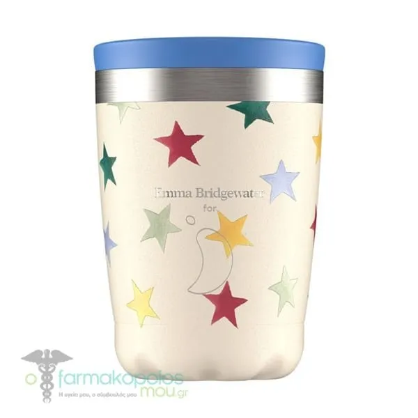 Chilly's Reusable Coffee Cup Emma Bridgewater for Chilly's, 340ml - Polka Stars
