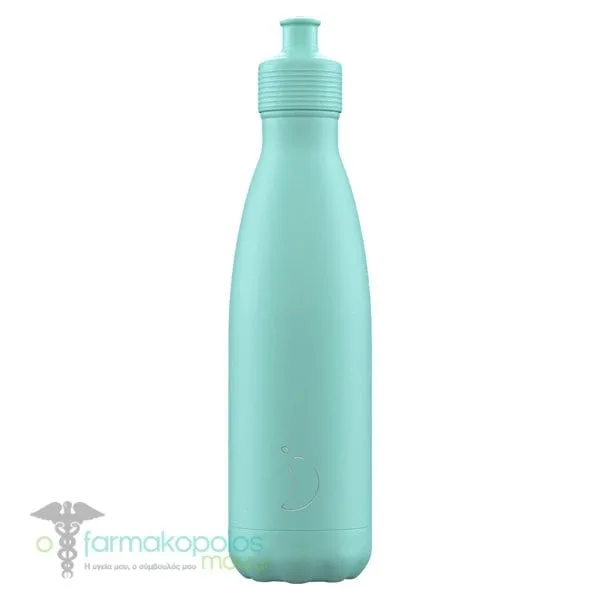 Chilly's Original Sports Bottle, 500ml - Pastel Green
