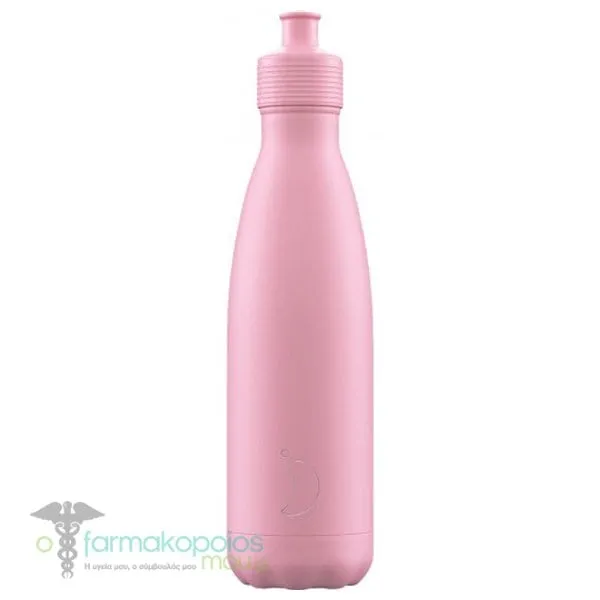 Chilly's Original Sports Bottle, 500ml - Pastel Pink