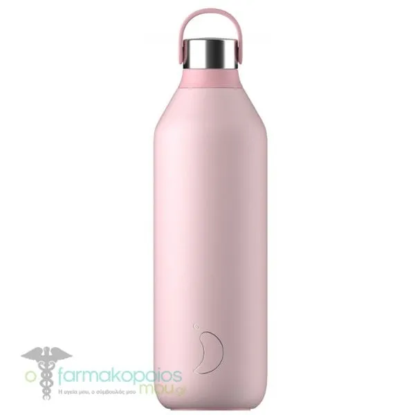 Chilly's Series 2 Stainless Steel Bottle, 1L - Blush Pink