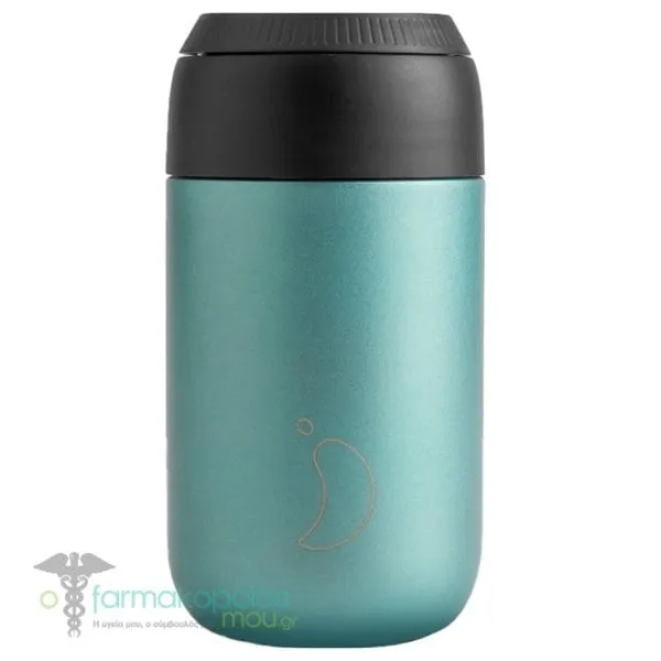 Chilly's Series 2 Stainless Steel Coffee Cup, 340ml - Atlantis