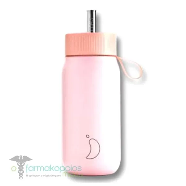 Chilly's Series 2 Switch Cup Stainless Steel Thermos Cup with Straw, 750ml - Blush Pink