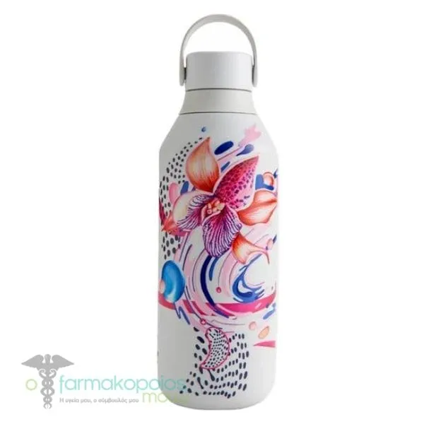 Chilly's Series 2 Urban Murals Reusable Bottle, 500ml - Orchid
