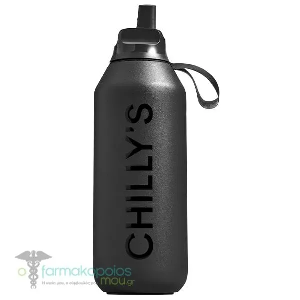 Chilly's Sport Series 2 Flip Bottle, 1000ml - BLACK