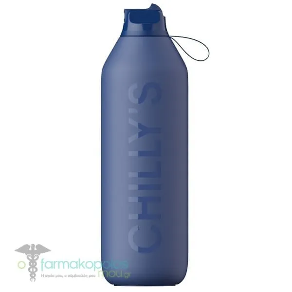 Chilly's Sport Series 2 Flip Bottle, 1000ml - Whale Blue
