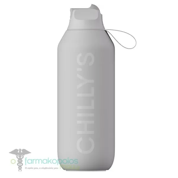 Chilly's Sport Series 2 Flip Bottle, 500ml - Granite Grey