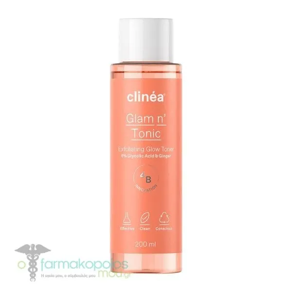 Clinea Glam n' Tonic Exfoliating Glow Toner, 200ml