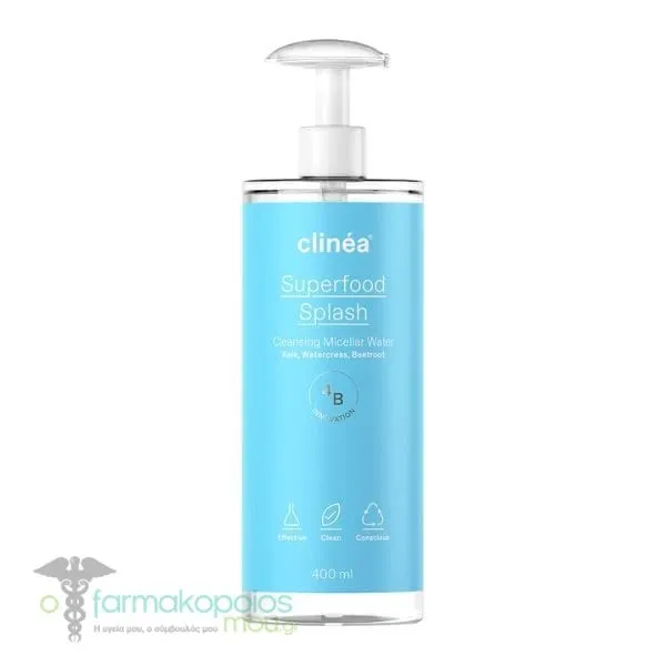 Clinea Superfood Splash Cleansing Micellar Water, 400ml