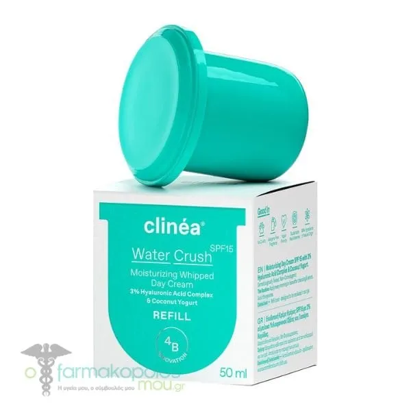 Clinea Water Crush Moisturizing Whipped Day Cream SPF15 Refill, 50ml