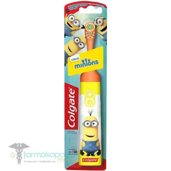 Colgate Minions Slim Soft Eletric Toothbrush, 1pc - Πορτοκάλι