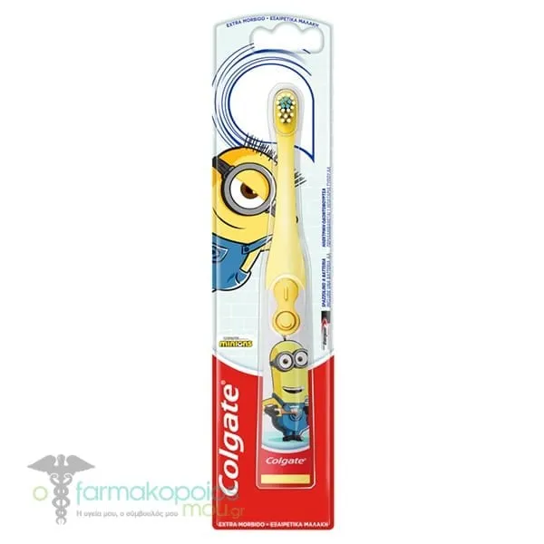 Colgate Minions Slim Soft Eletric Toothbrush Πολύ Μαλακή Ηλεκτρική Οδοντόβουρτσα από 3+ ετών, 1τεμ