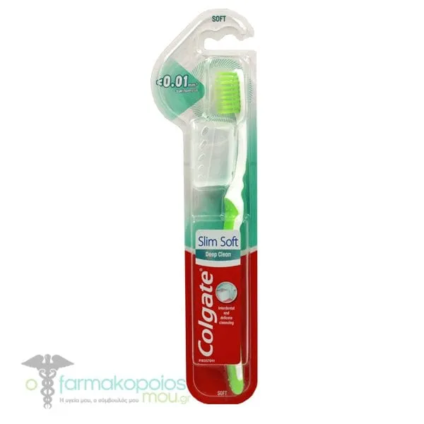 Colgate Slim Soft 0.01mm Toothbrush , 1pc - Πρασινο