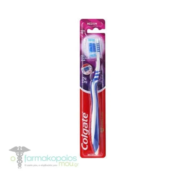 Colgate Toothbrush Zig Zag for Deep Cleaning Medium, 1pc - Ασημί-Μπλε