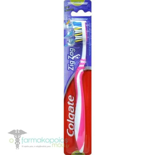Colgate Οδοντόβουρτσα Zig Zag για Βαθύ Καθαρισμό Medium, 1τεμ