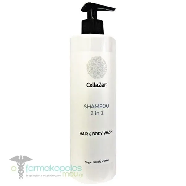 Collazen Shampoo 2in1 Hair & Body Wash, 500ml