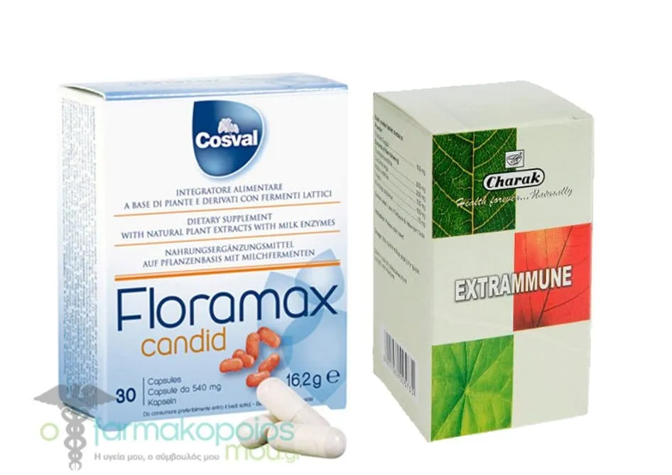 Cosval Promo with Cosval Floramax Candid, 30caps & Charak Extrammune, 60tabs