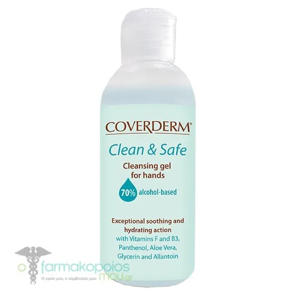Coverderm Clean & Safe Cleaning Gel for Hands 70%, 100ml