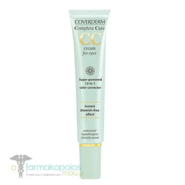 Coverderm Complete Care CC Cream for Eyes Spf15 Light Beige, 15ml