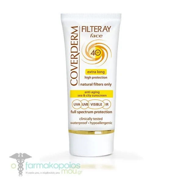 Coverderm Filteray Face Sunscreen SPF40, 50ml