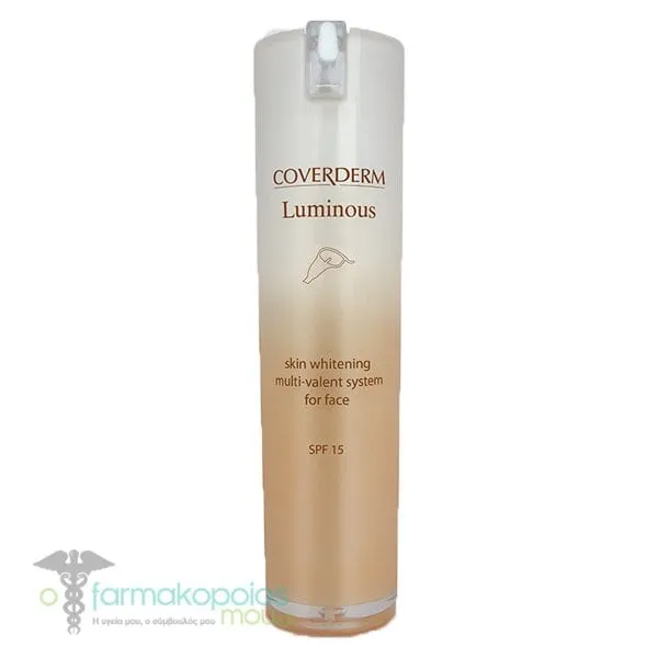 Coverderm Luminous Skin Whitening Multi-Valent System for Face SPF15, 30ml
