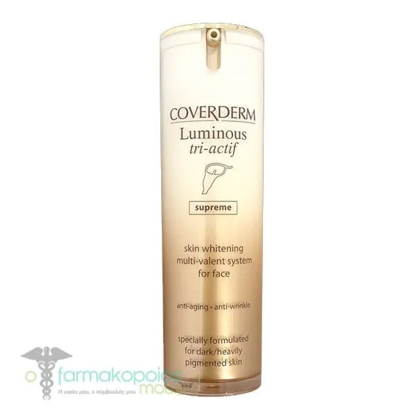 Coverderm Luminous Tri-Actif Supreme Skin Whitening Night Cream, 30ml