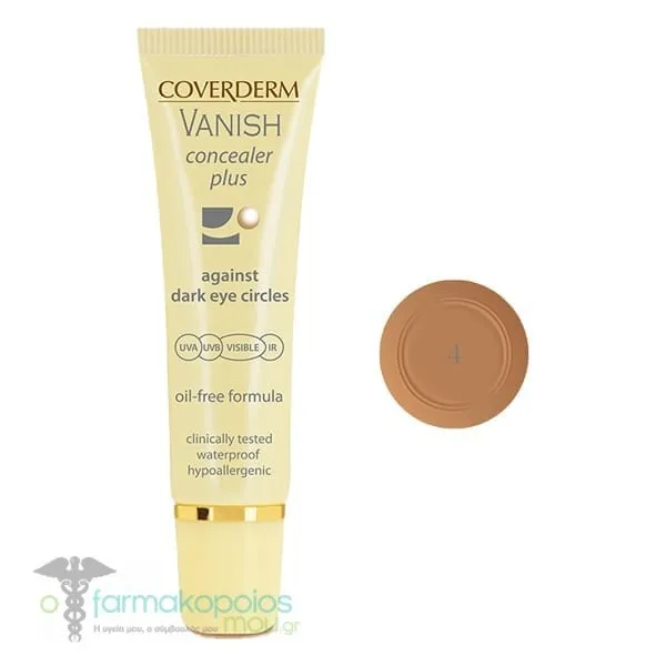 Coverderm Vanish Concealer Plus για τους Μαύρους Κύκλους SPF50+, 10ml