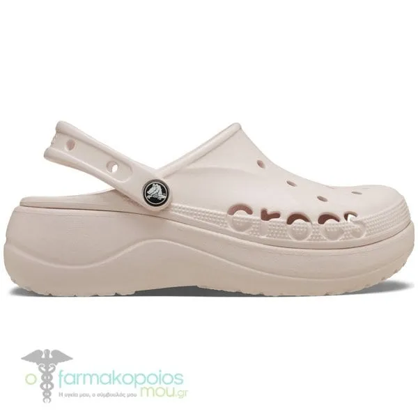 Crocs Baya Platform Clog Γυναικεία Σανδάλια Ροζ, 1ζευγάρι