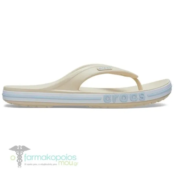 Crocs Bayaband Flip Γυναικείες Παντόφλες Μπεζ, 1ζευγάρι