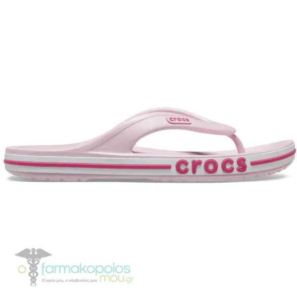 Crocs Bayaband Flip Γυναικείες Παντόφλες Ροζ, 1ζευγάρι