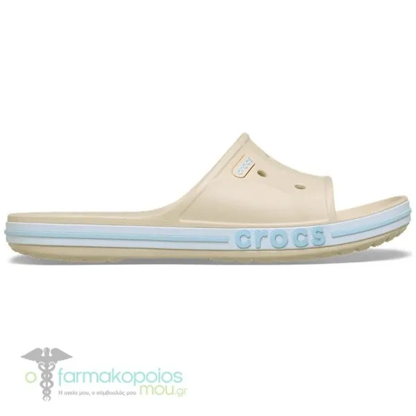 Crocs Bayaband Slide Γυναικείες Παντόφλες Μπεζ, 1ζευγάρι