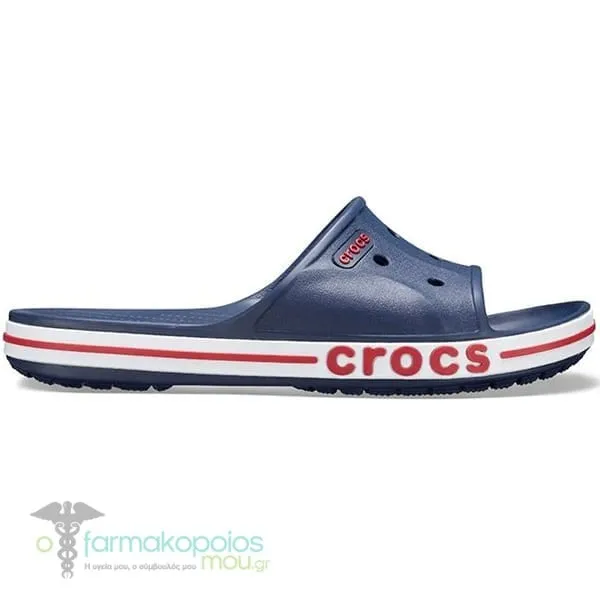 Crocs Bayaband Slide Unisex Παντόφλες Navy Blue, 1ζευγάρι