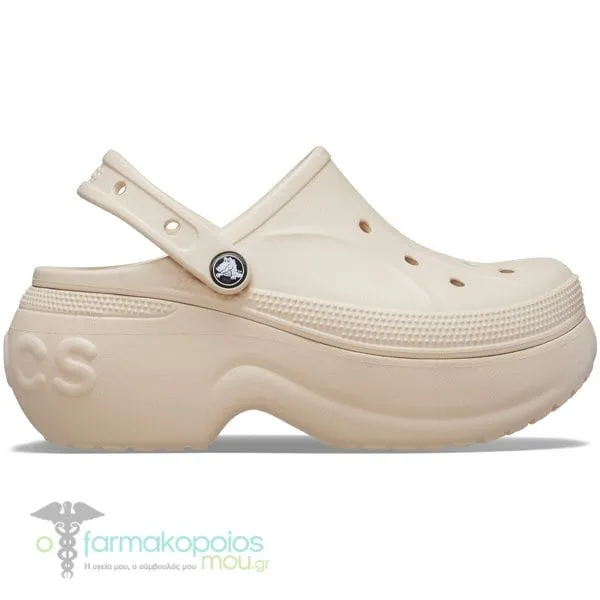 Crocs Bella Clog Γυναικεία Σανδάλια Μπεζ, 1ζευγάρι
