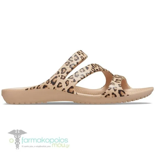 Crocs Kadee II Γυναικεία Σανδάλια Leopard, 1ζευγάρι