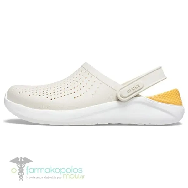 Crocs LiteRide Unisex Clog (E54665), 1 pair - Stucco/Orange Sorbet