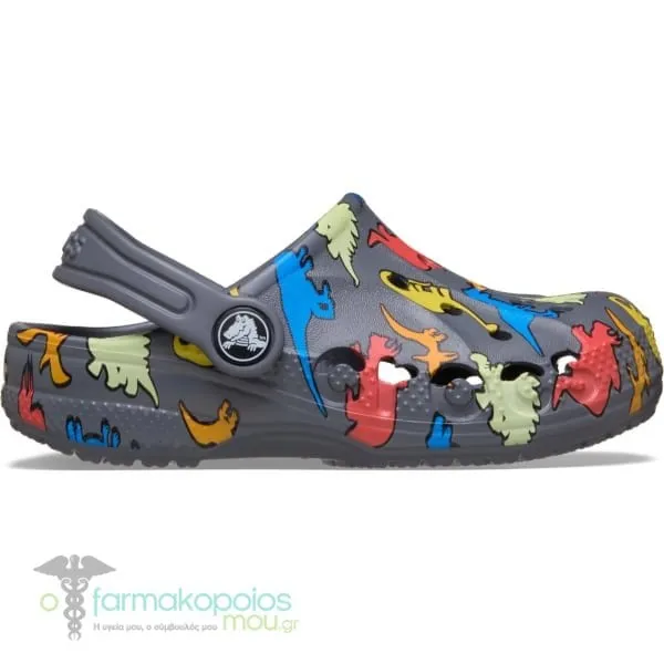 Crocs Toddler Baya Clog Παιδικές Παντόφλες Δεινόσαυροι, 1ζευγάρι