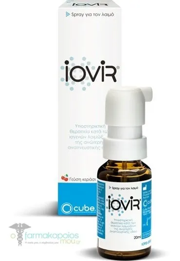 Cube Iovir Throat Spray Cherry Flavor, 20ml