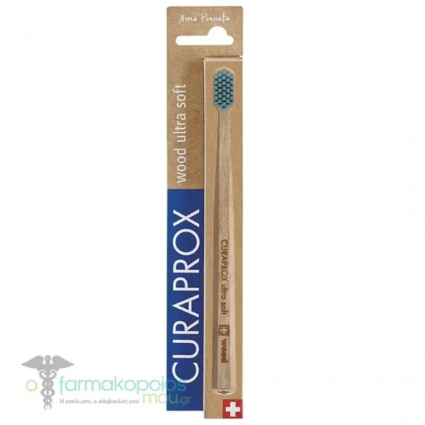 Curaprox Ama Pianeta Wood Ultra Soft, 1pc - Μπλέ