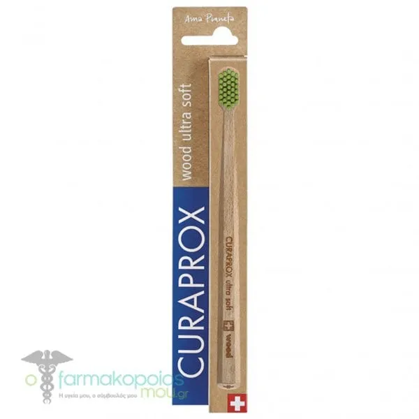 Curaprox Ama Pianeta Wood Ultra Soft, 1pc - Πρασινο