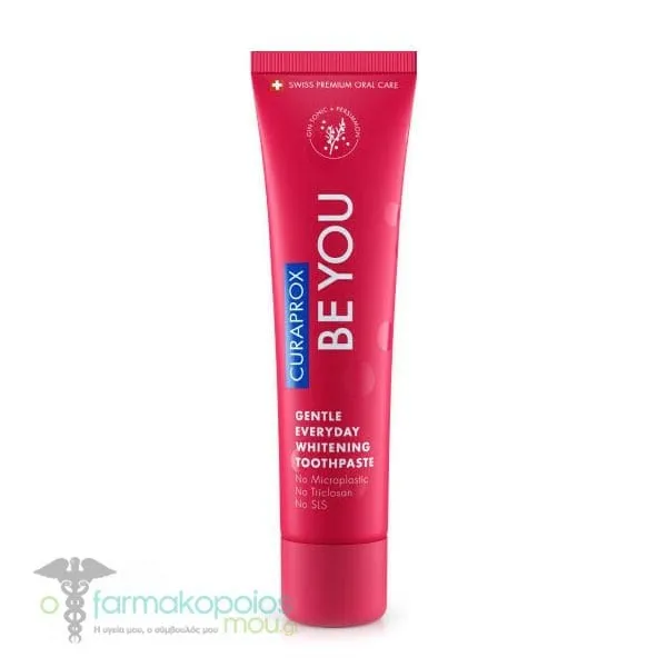 Curaprox Be You Gentle Everyday Whitening Toothpaste, 60ml - Φούξια