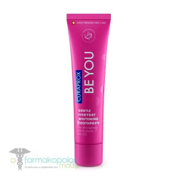 Curaprox Be You Gentle Everyday Whitening Toothpaste, 60ml - Ρόζ