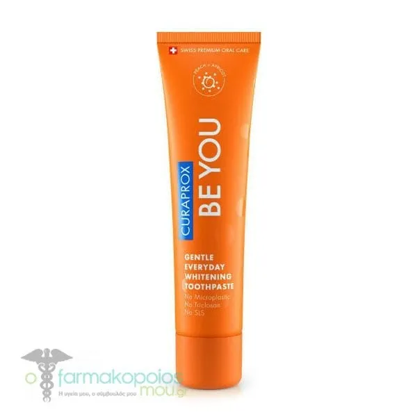 Curaprox Be You Gentle Everyday Whitening Toothpaste, 60ml - Πορτοκάλι
