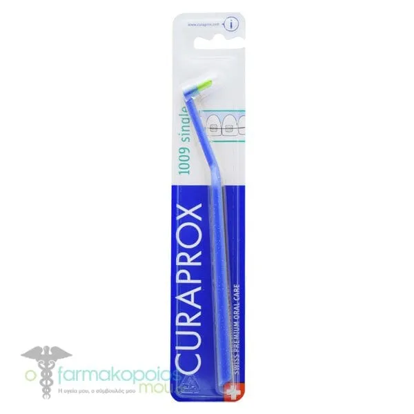 Curaprox CS (1009 Ortho) Single Toothbrush, 1pc - Μπλε-Λαχανί