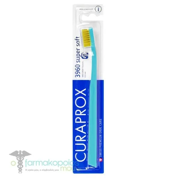 Curaprox CS 3960 Super Soft Toothbrush, 1pc - Τιρκουάζ-Κίτρινο